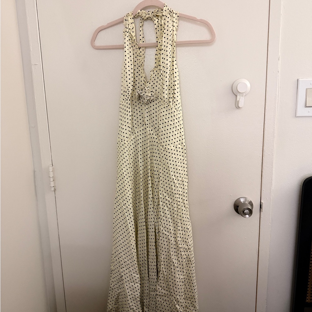 Doen Mazarin Polka Dot Cream Midi Dress - Picture 4 of 4